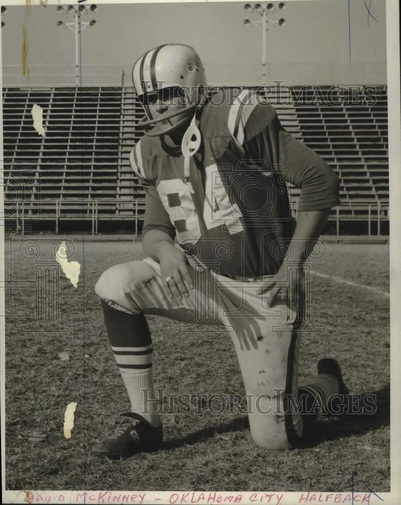 1966 Press Photo David McKinney, Oklahoma City Plainsmen- Halfback - noo45266