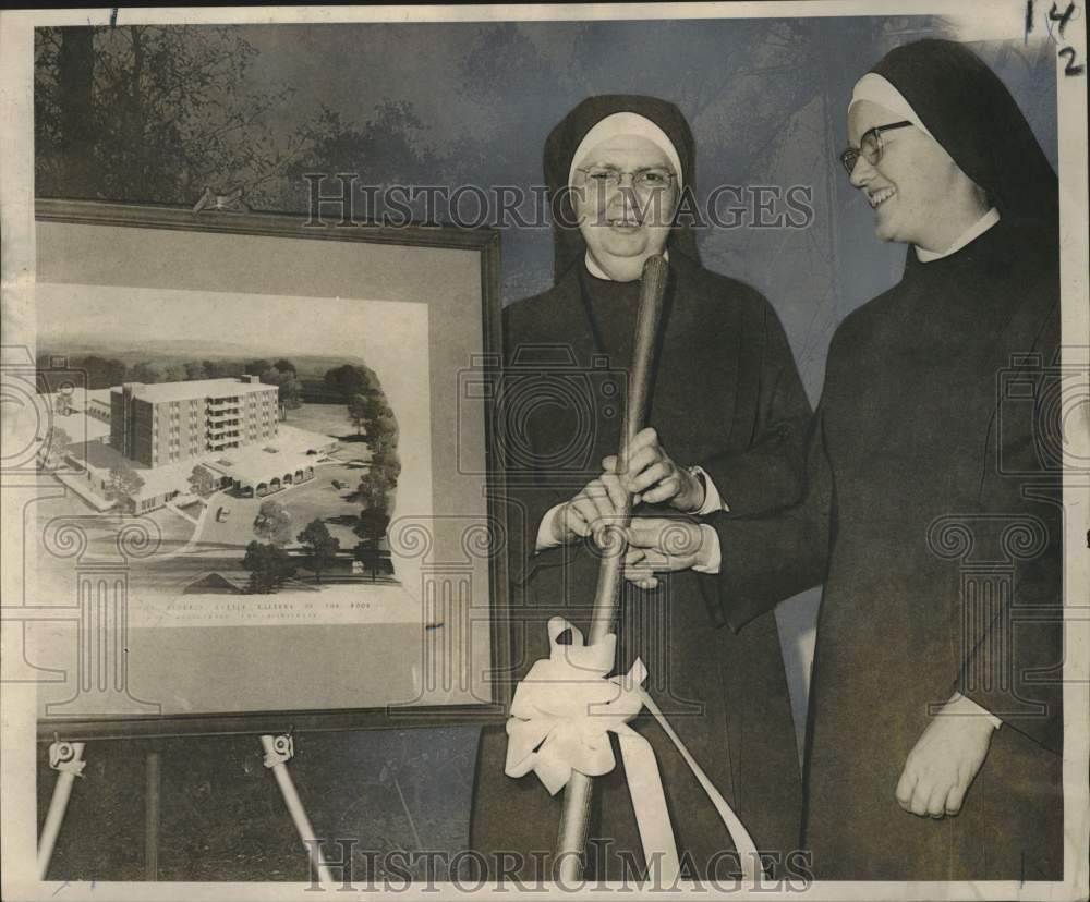 1969 Press Photo Sisters Laurence & Elizabeth-Mary Joseph Residence for Elderly