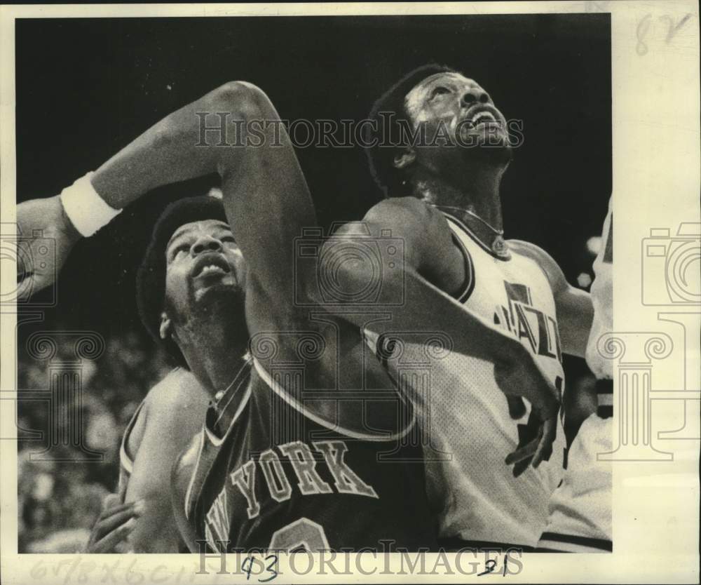 1978 Press Photo New Orleans Jazz player Joe C. Meriweather fights for rebound- Historic Images