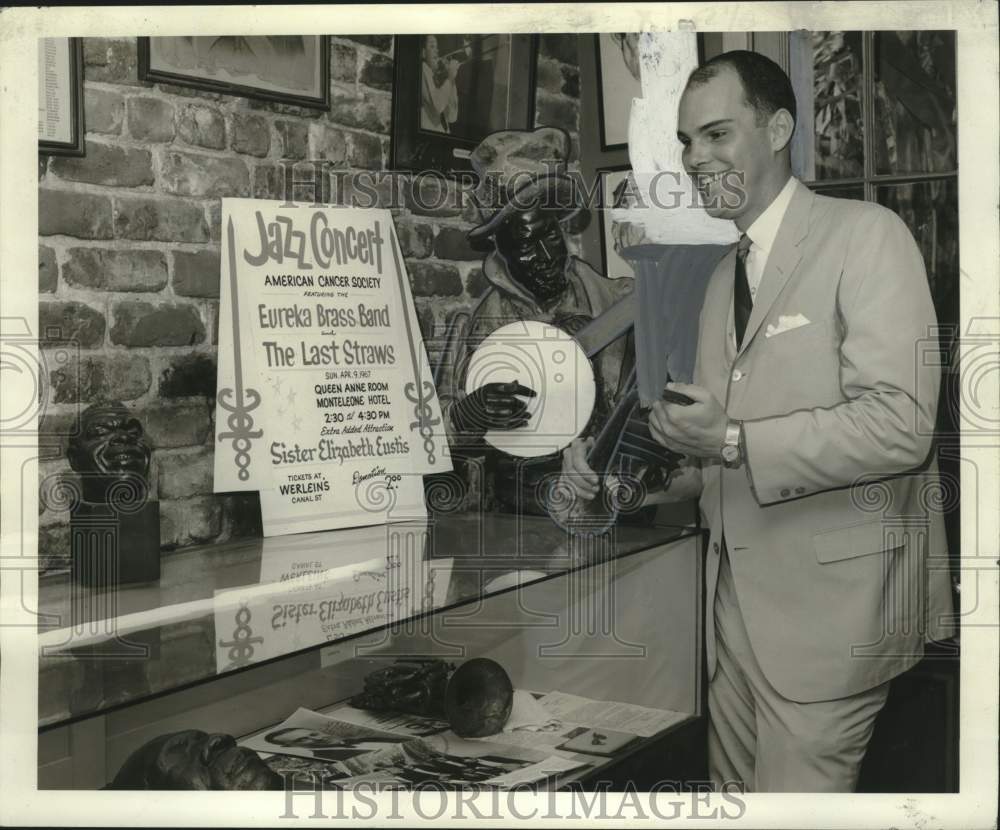 1967 Press Photo John G. Menville Jr., New Orleans -American Cancer Society