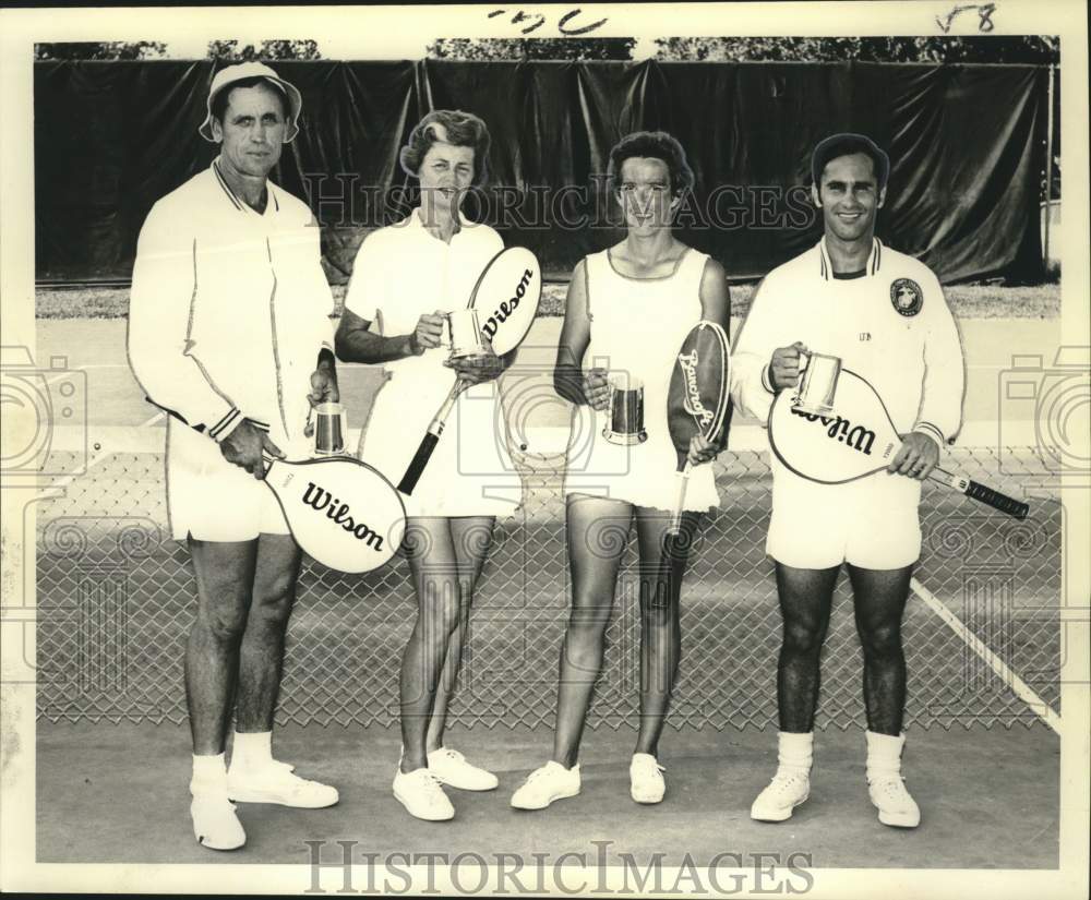 1969 Press Photo Marvin McCain &amp; finalists, Jeff Mixed Doubles Tennis tournament- Historic Images