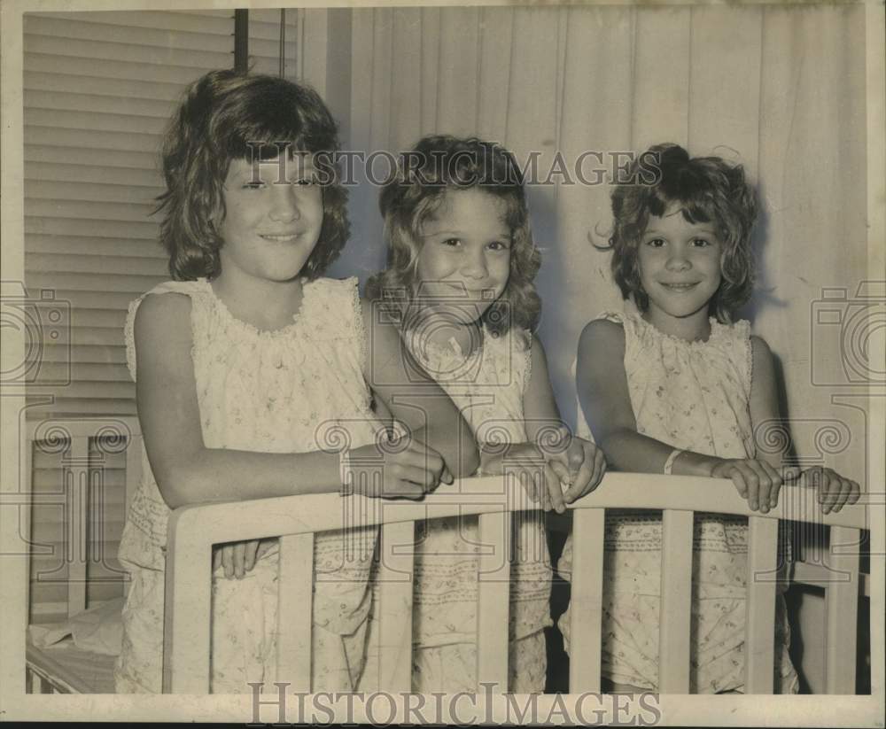 1966 Press Photo Ellen, Rose &amp; Colleen McGrath, Eye, Ear, Nose &amp; Throat Hospital