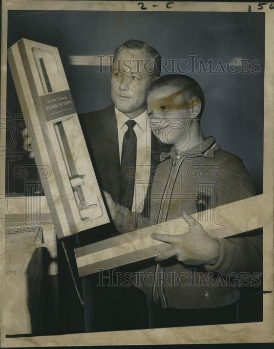 1968 Press Photo Larche Michaux & Joey Lauren- Belle Chase State School - Historic Images