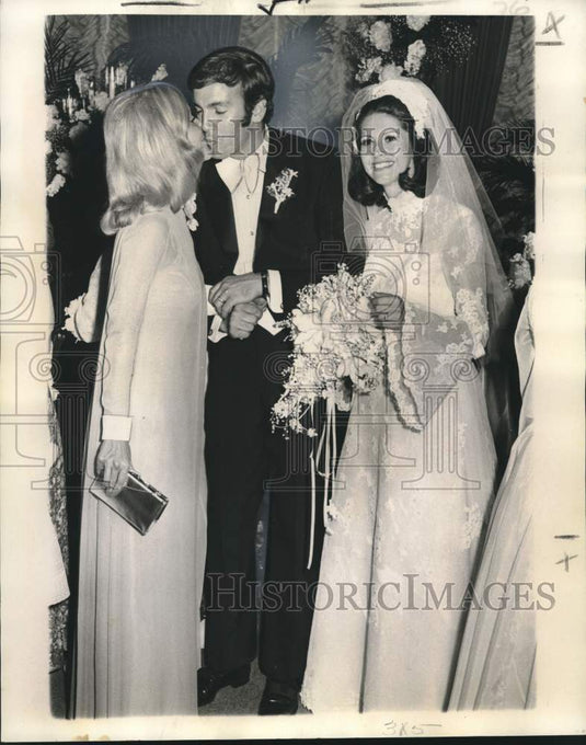 1973 Press Photo Peter Scott Michell and Donna Kay Berger wedding, Plimsoll Club- Historic Images