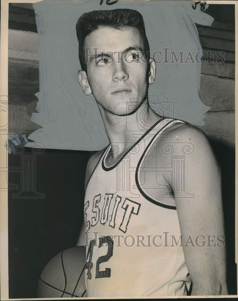 1963 Press Photo Jesuit High School basketball player Pete Michell - noo46255