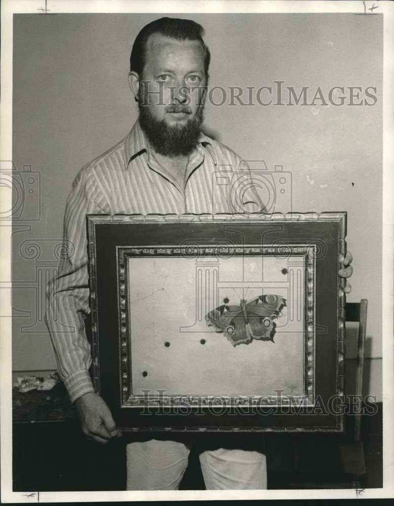 1970 Press Photo John Milam&#39;s &#39;How To Catch Butterfly&#39; at the 331 Gallery
- Historic Images