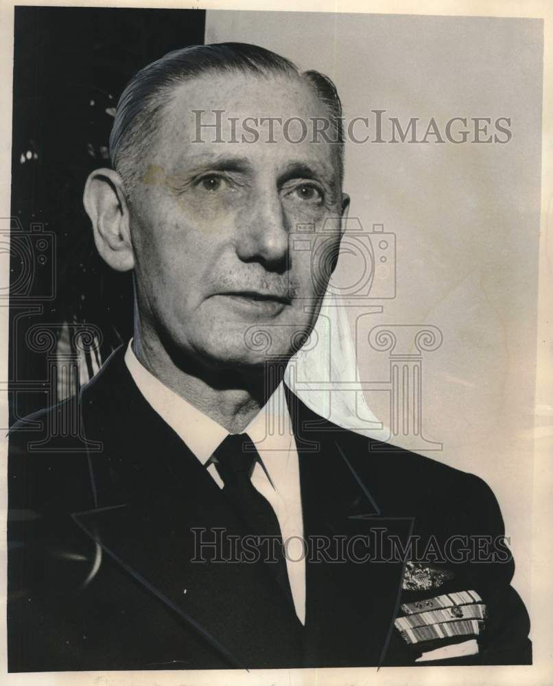 1965 Press Photo Rear Admiral Gordon McLintock, U.S. Merchant Marine Academy