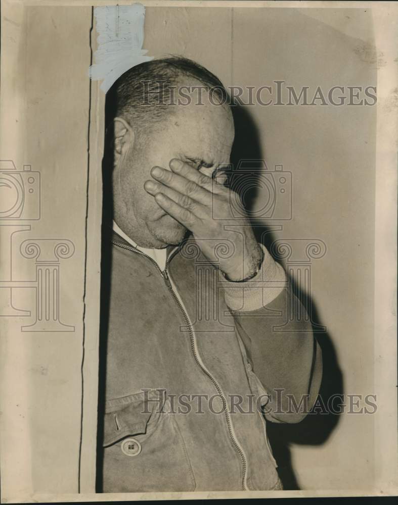 1965 Press Photo Joe Milano, booked at Second District, Jefferson Parish