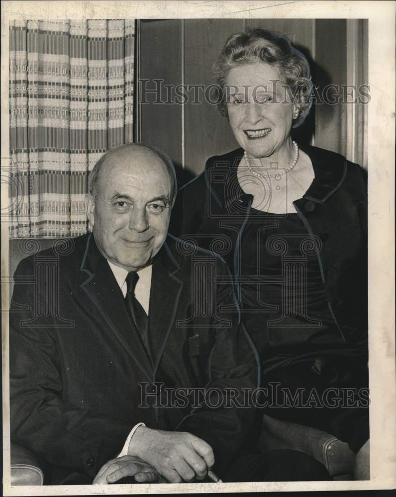 1962 Press Photo Chief Justice & Mrs. Colin Campbell McLaurin of Alberta, Canada