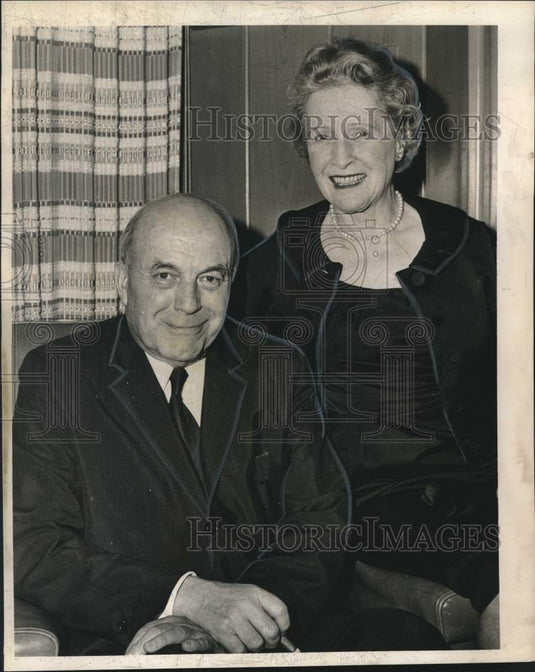 1962 Press Photo Chief Justice & Mrs. Colin Campbell McLaurin of Alberta, Canada