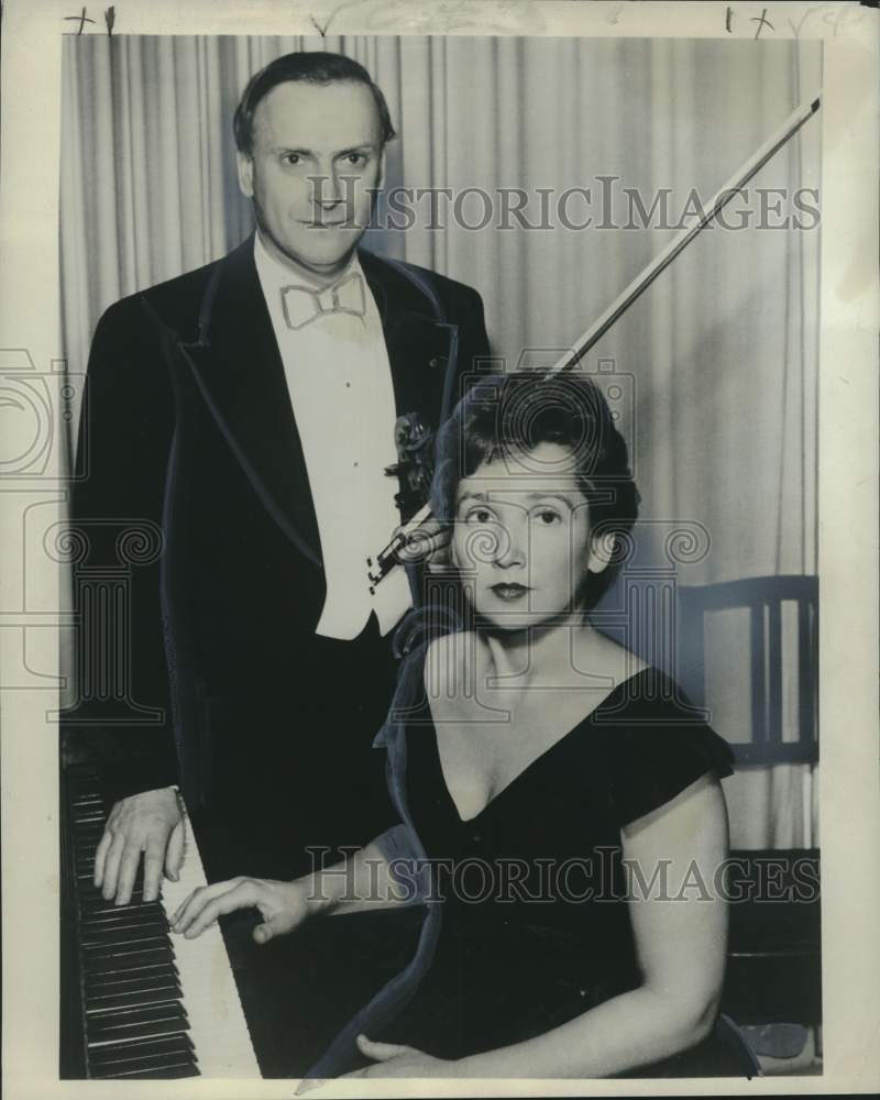 1974 Press Photo Violinist Yehudi Menuhin and Hephzibah Menuhin- Historic Images