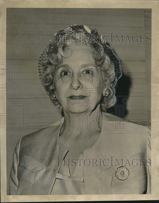 1965 Press Photo Mrs. Ullaniee Lamont, Pilot Club of New Orleans President- Historic Images