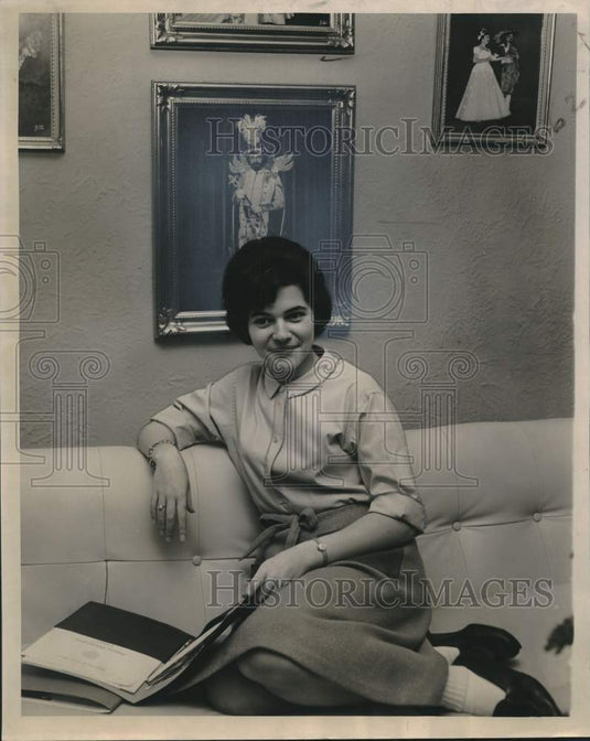 1963 Press Photo Carnival - Mary Edna Miller, 1963 Queen of Babylon - noo46614