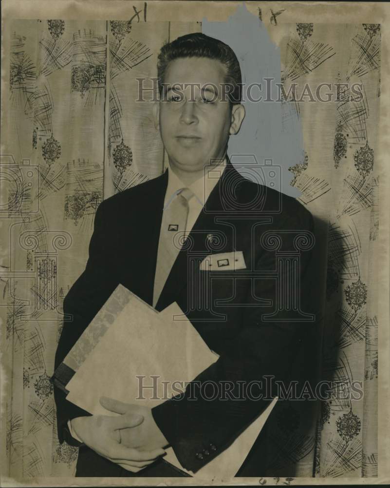 1958 Press Photo Judge M.D. Miller, Jr. of New Orleans - noo46679