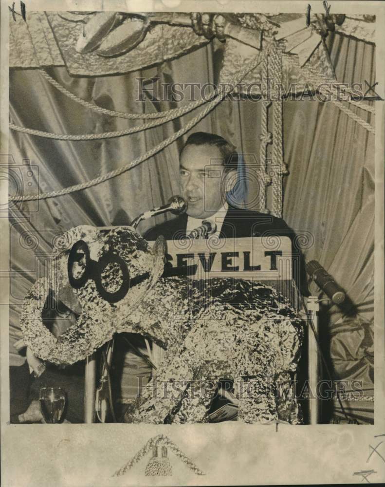 1964 Press Photo Representative William Miller at Roosevelt Hotel fund raising