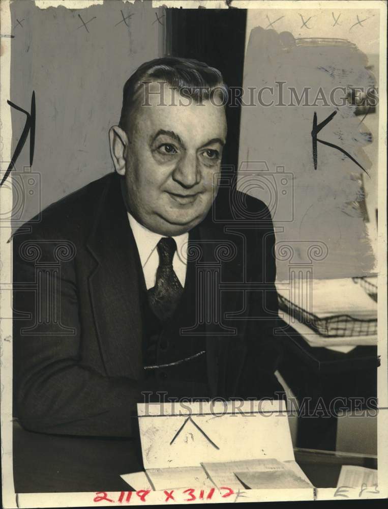 1939 Press Photo Warren Vernon Miller, Prominent New Orleans Sports Figure
