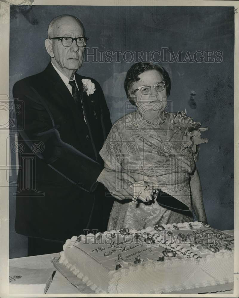 1964 Press Photo Mr. & Mrs. Joseph C. Meynier Senior, 60th wedding anniversary