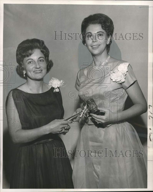 1962 Press Photo Janice Meyers, president of West Bank Lions Club in Louisiana