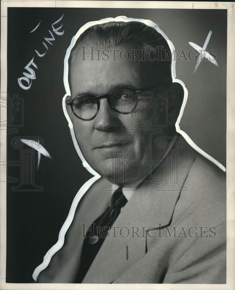 1950 Press Photo J. Ben Meyer, author of &quot;Plaquemines, the empire parish&quot;- Historic Images