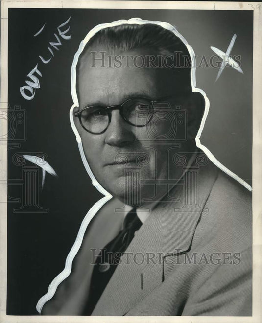 1950 Press Photo J. Ben Meyer, author of "Plaquemines, the empire parish"- Historic Images