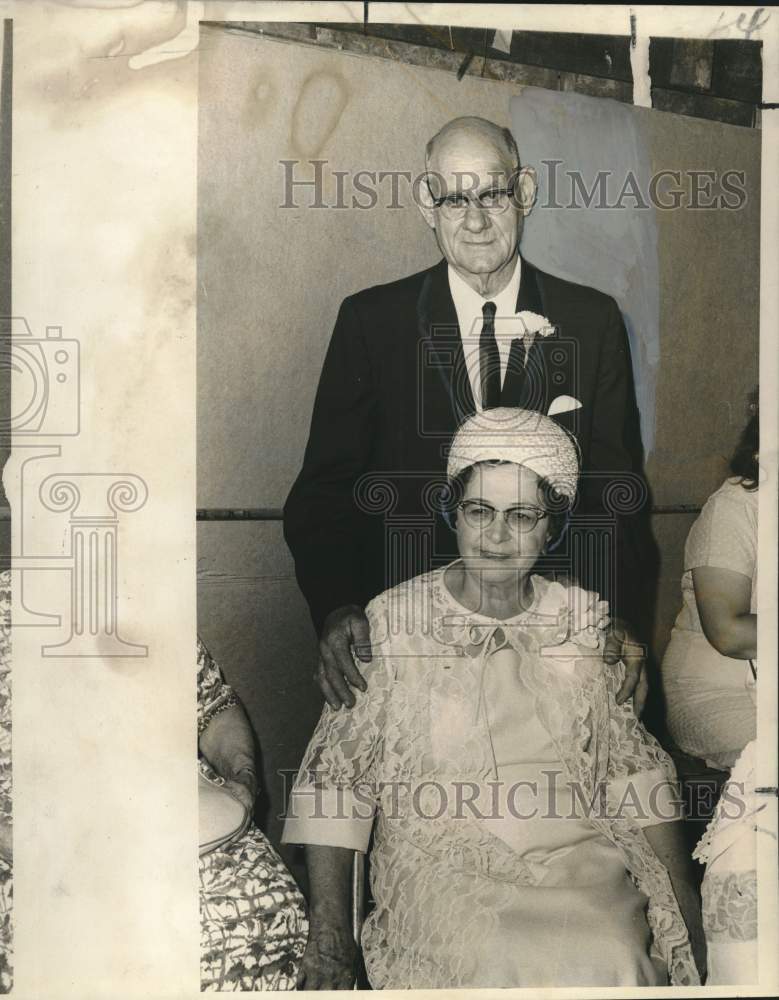Load image into Gallery viewer, 1968 Press Photo Mr. and Mrs. Louis A. Michel's 50th wedding anniversary
