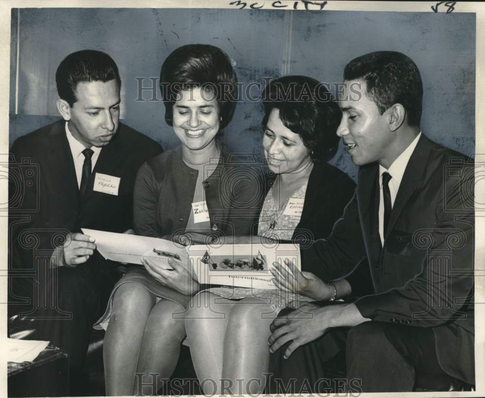 1964 Press Photo Four Latin American Participants at Loyola University Seminar- Historic Images