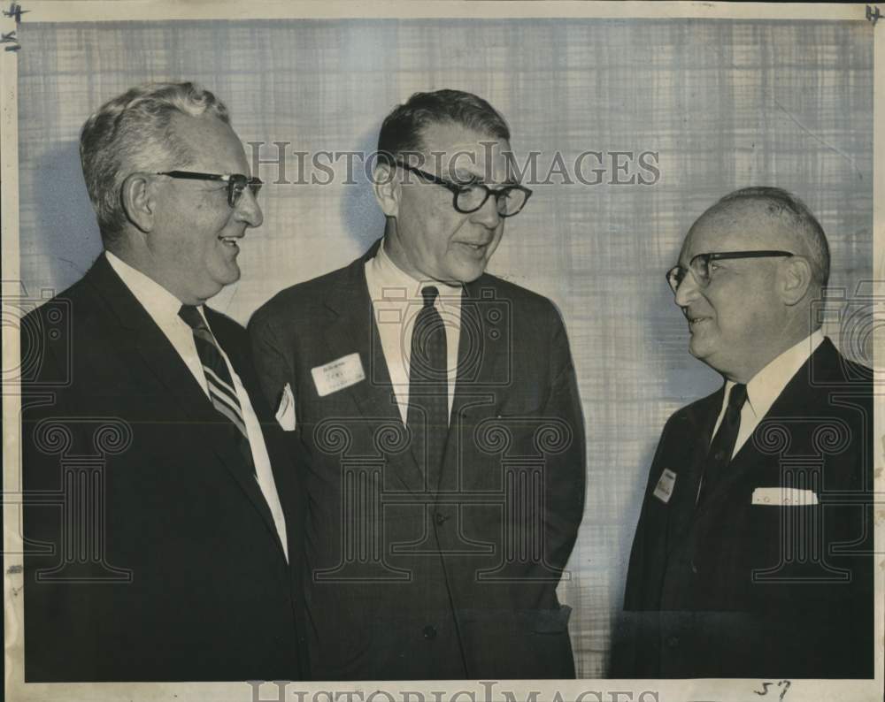 1963 Press Photo Meeting of New Orleans food shippers and railroad men