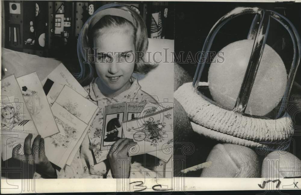 1963 Press Photo Erin Mason at Melbourne's Royal Children's Hospital