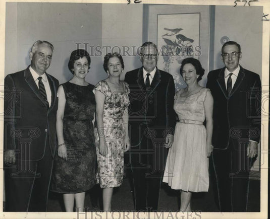 1962 Press Photo Mr. & Mrs. A. Betz, Mr. & Mrs. Mason with Mrs. & Mrs. Tujague