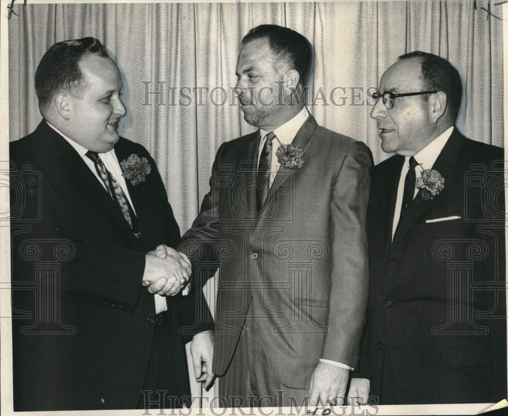 1968 Press Photo Harahan Businessmen&#39;s Association officers- Nancy&#39;s Steak House- Historic Images