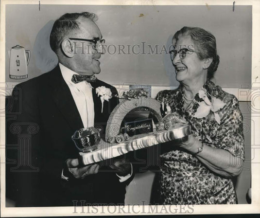 1962 Press Photo  Mr. and Mrs. T.L. Michel's 50th wedding anniversary- Historic Images
