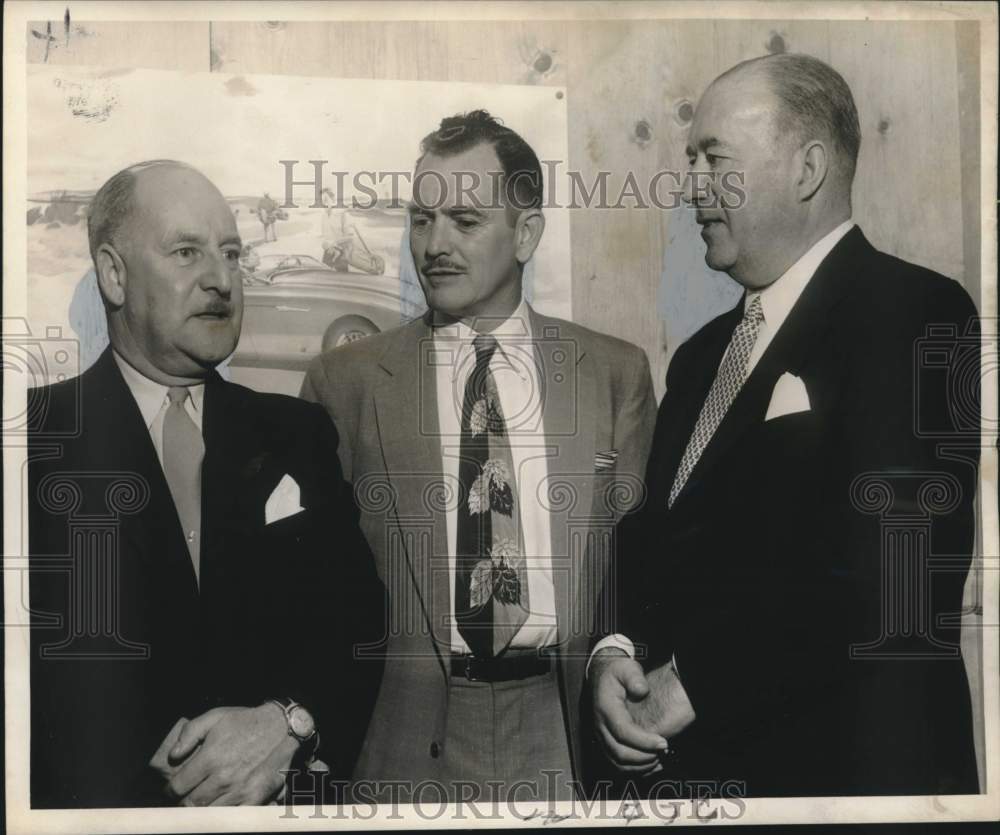 1955 Press Photo Visiting Executives of Austin Motor Car Company in New Orleans