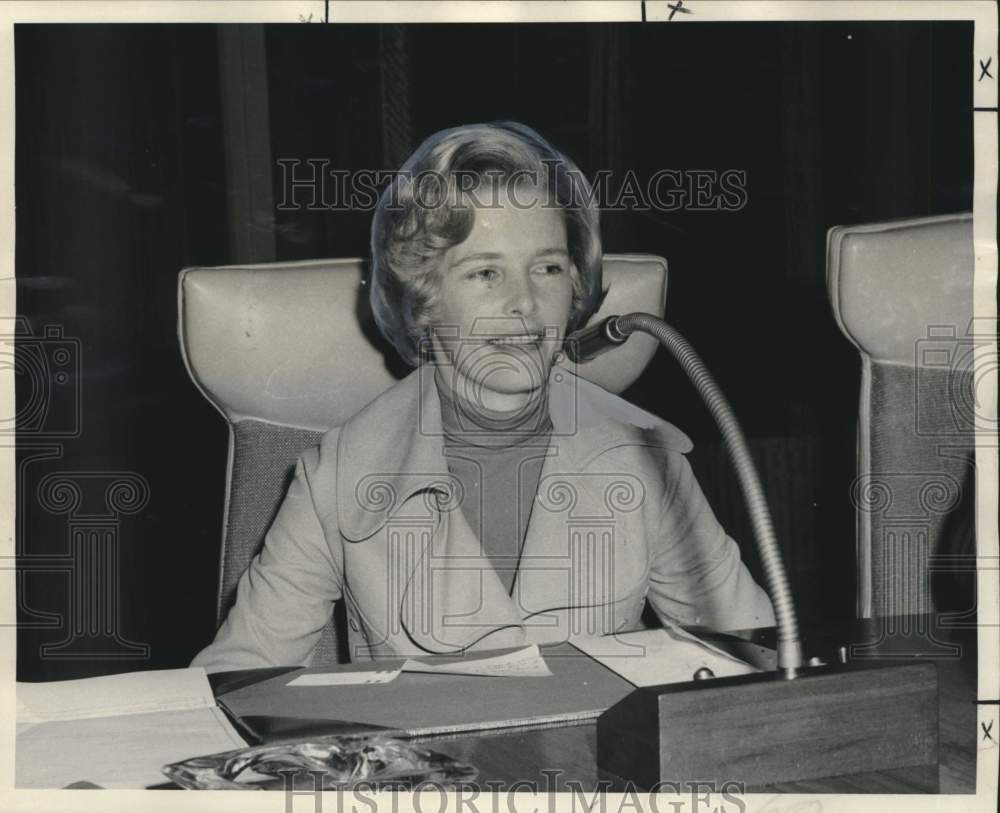 1973 Press Photo Mrs. R. King Milling of Sewerage and Water Board- Historic Images