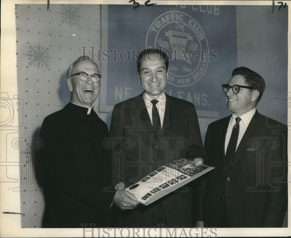1969 Press Photo New Orleans-Reverend Thomas A. McDonough honored by Dock Board