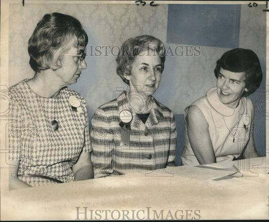 1969 Press Photo New Officers of the League of Women Voters of New Orleans