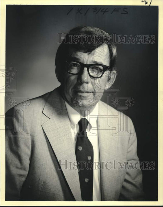 1980 Press Photo W. Wayne Murphy, Vice President Halter Marine Incorporated - Historic Images