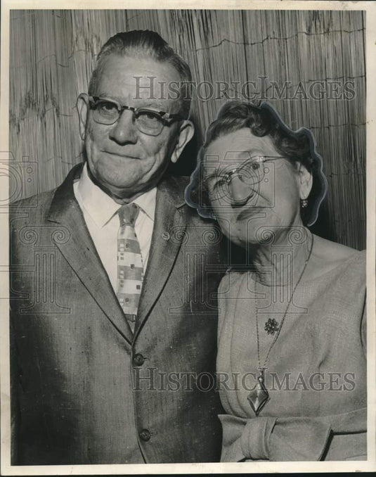 1963 Press Photo Mr. and Mrs. James T. Myers Celebrate 50th Wedding Anniversary