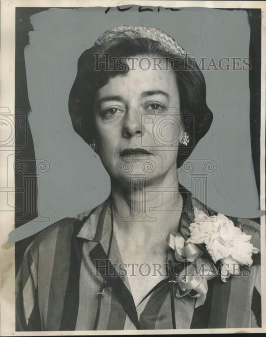 1963 Press Photo Mrs. Joseph H. Muth, president of Louisiana Pond Goose Intern.- Historic Images