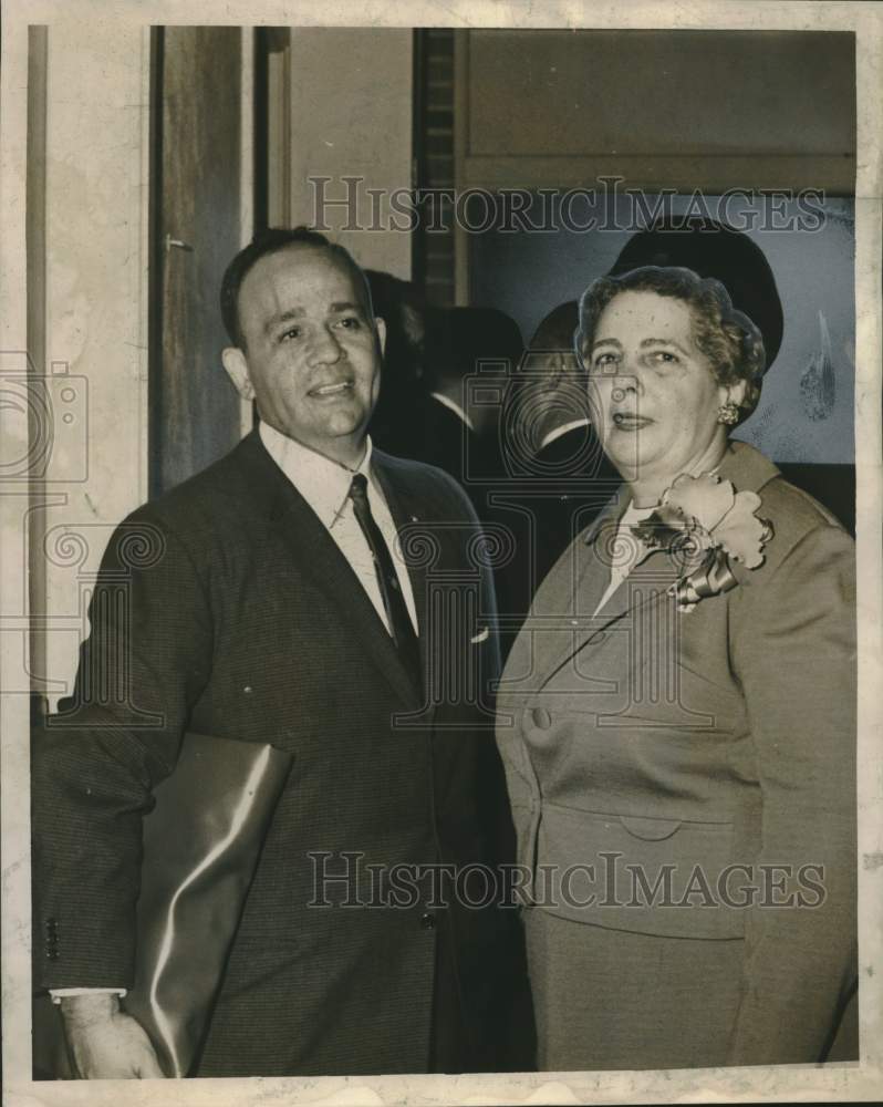1962 Press Photo James W. Morris, Louisiana Teachers Association convention