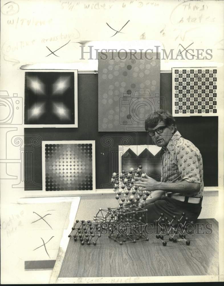 1973 Press Photo Robert Morriss, chairman- Tulane University physics department - Historic Images