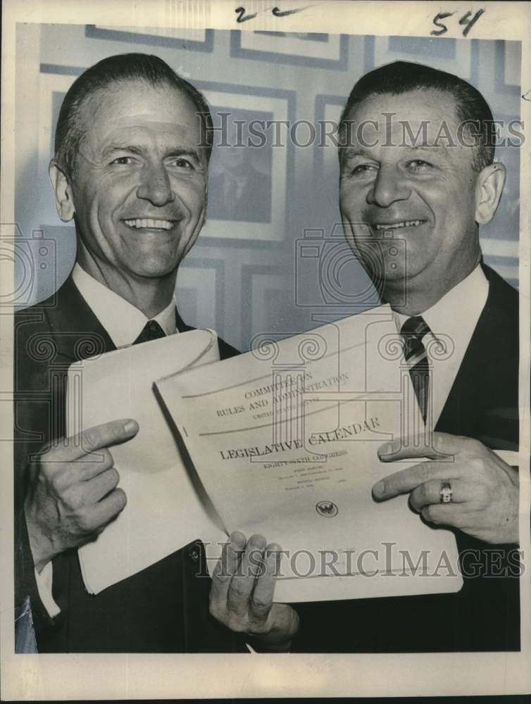 1960 Press Photo Senators Frank E. Moss &amp; Howard W. Cannon - noo48155