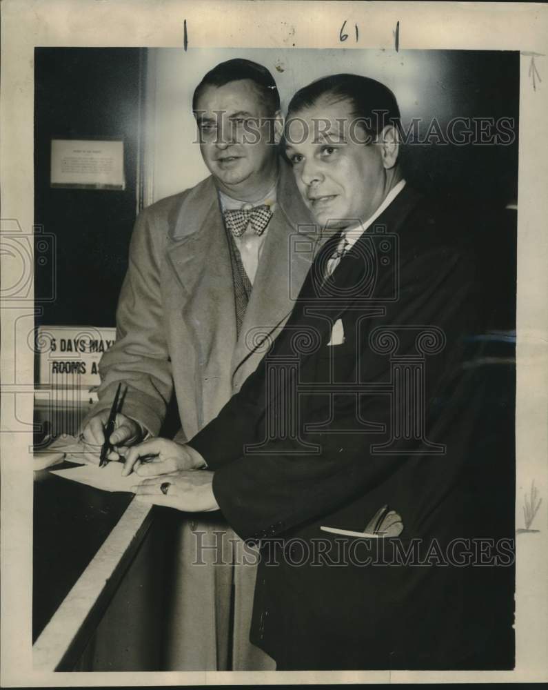 1948 Press Photo Envoy &amp; Consul, Argentine delegation to World Trade Conference- Historic Images