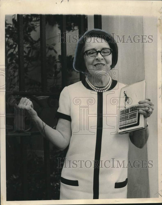 1968 Press Photo Colleen Moore, author of "Silent Star" in New Orleans