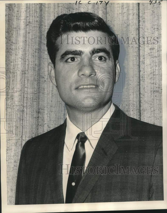 1968 Press Photo Sidney Montecino, Southwestern Louisiana Alumni President