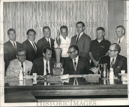1967 Press Photo Jefferson Parish School Board team wins basketball championship