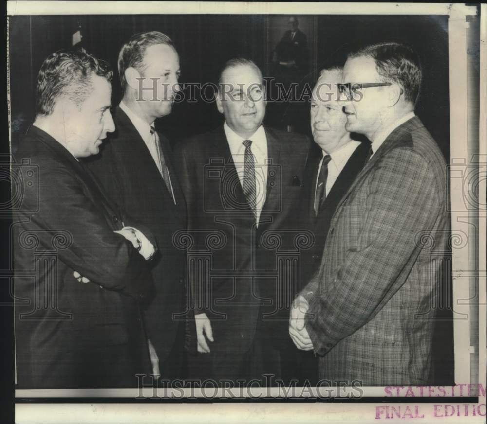 1966 Press Photo Football league representatives at House Judiciary Subcommittee- Historic Images