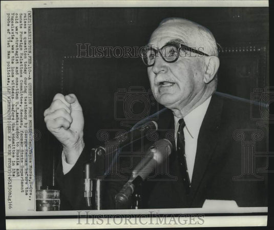 1966 Press Photo Senator Wayne Morse, Senate Foreign Relations Committee