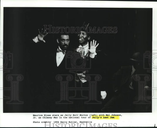 1994 Press Photo Maurice Hines & Mel Johnson, Jr. in Jelly's Last Jam- Historic Images
