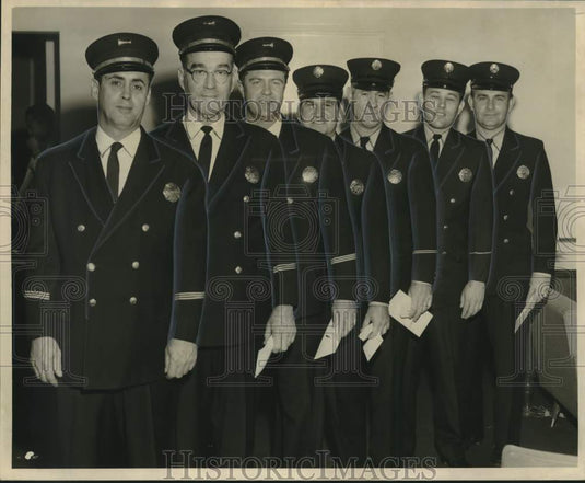 1966 Press Photo New Orleans Firemen Promoted at City Hall Ceremonies