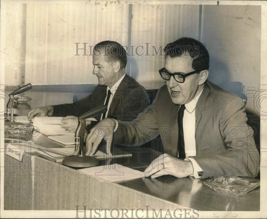 1965 Press Photo Senators water pollution subcommittee meeting in Louisiana